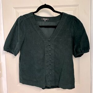 Madewell XS Corduroy Blouse